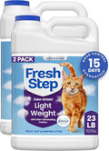 Fresh Step Advanced Odor Shield Lightweight Clumping Litter, 5.2 kg (11.5 lb), Pack of 2