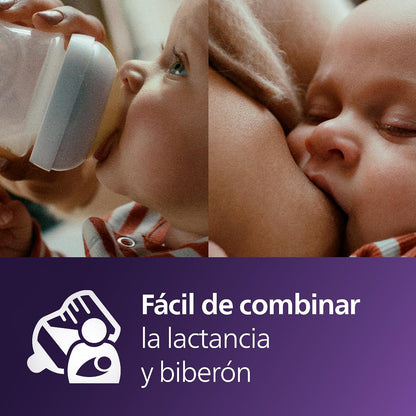 Philips Avent Natural Baby Bottles, Medium Flow, 9 oz (260 ml), 4 Pack - view 4