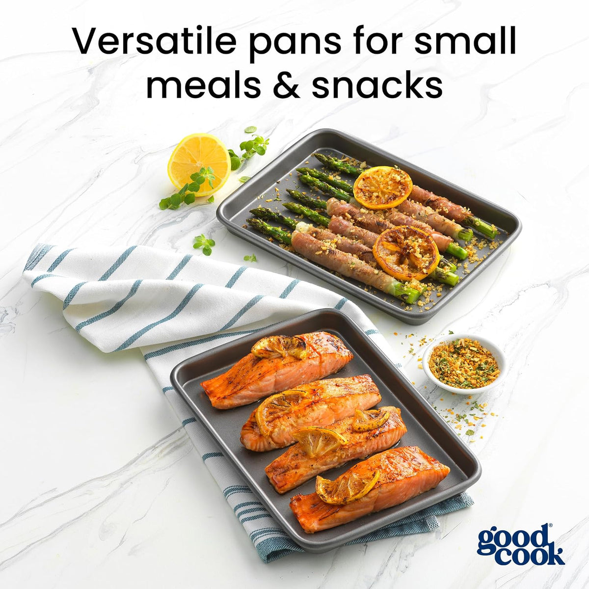 GoodCook Toaster Oven Mini Baking Sheets, Set of 2, 9 x 6.2 Inch - view 3