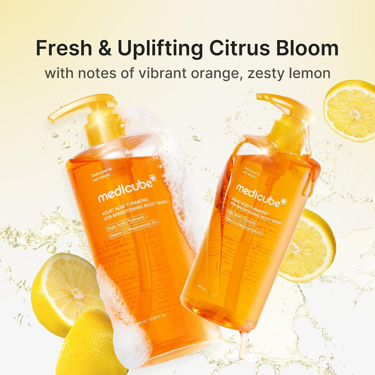 medicube Kojic Acid Turmeric Brightening Body Wash, 13.52 fl oz - view 5
