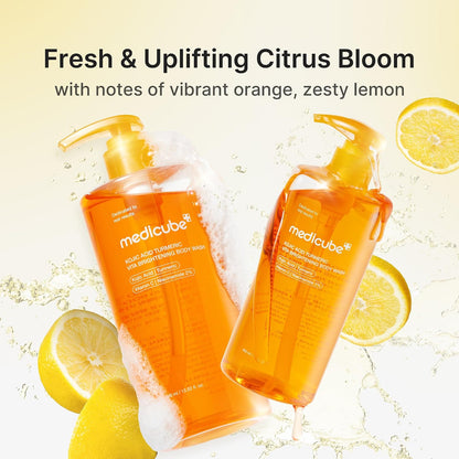 medicube Kojic Acid Turmeric Brightening Body Wash, 13.52 fl oz - view 5