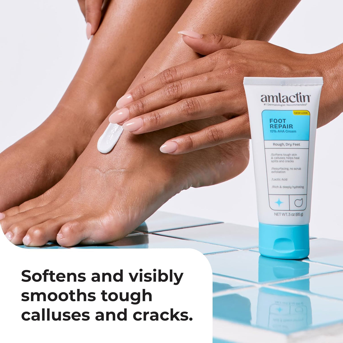 AmLactin Foot Repair Foot Cream with 15% Lactic Acid, 3 oz (85 g) Tube - view 2