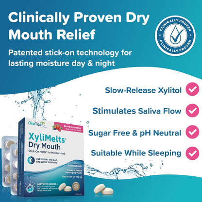 XyliMelts Dry Mouth Relief Discs Berry Smoothie (40 Count) - view 2