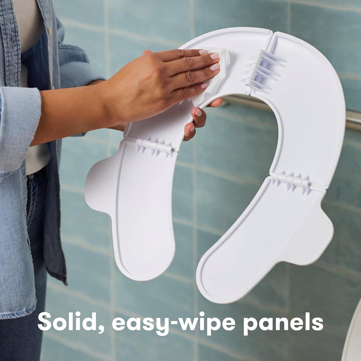 Frida Fold-and-Go Portable Potty Seat for Toilets, with Travel Bag - view 5