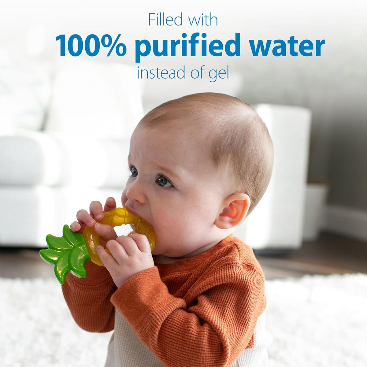 Dr. Brown's AquaCool Water-Filled Teethers, Apple and Pineapple, 3m+, Pack of 2 - view 4
