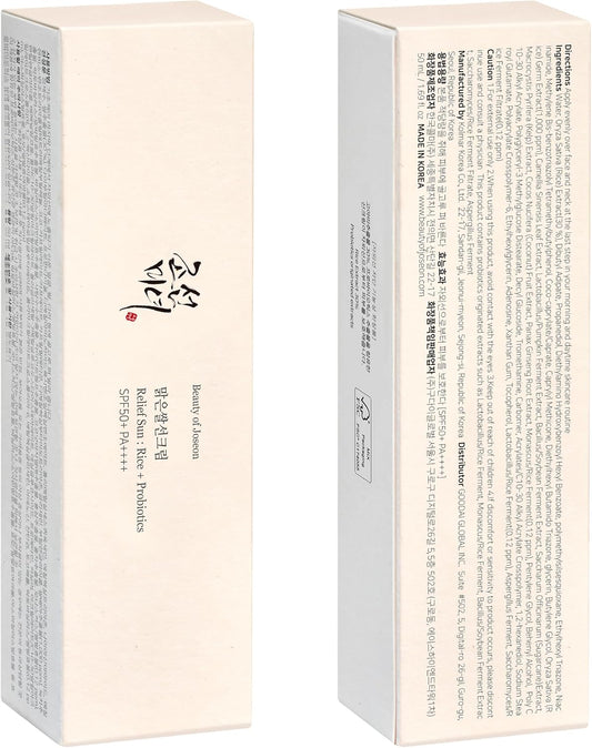 Beauty of Joseon Relief Sun Rice + Probiotics SPF 50+ PA++++ 50 ml - view 2