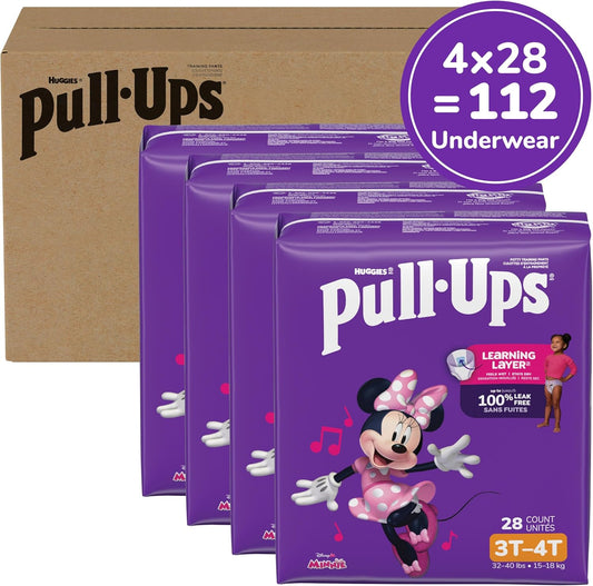 Pull-Ups Girls' Potty Training Pants, Size 3T-4T, 112 Count - view 2