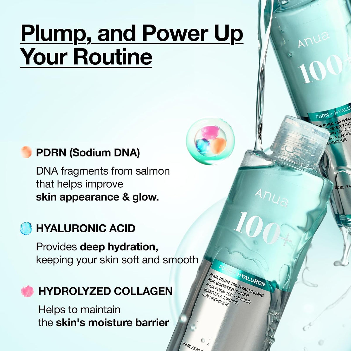 Anua PDRN 100 Hyaluronic Acid Booster Toner 250ml - view 3
