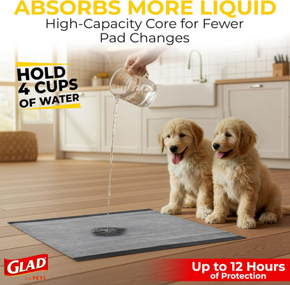 Glad for Pets Activated Carbon Dog Pee Pads, Large, 100 Count - view 2