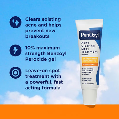 PanOxyl Acne Clearing Spot Treatment, 10% Benzoyl Peroxide, 28g