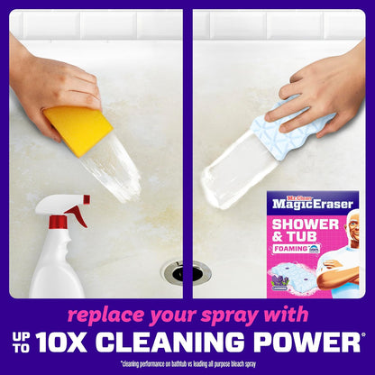 Mr. Clean Magic Eraser Shower & Tub Sponges, Lavender, 8 Count - view 4