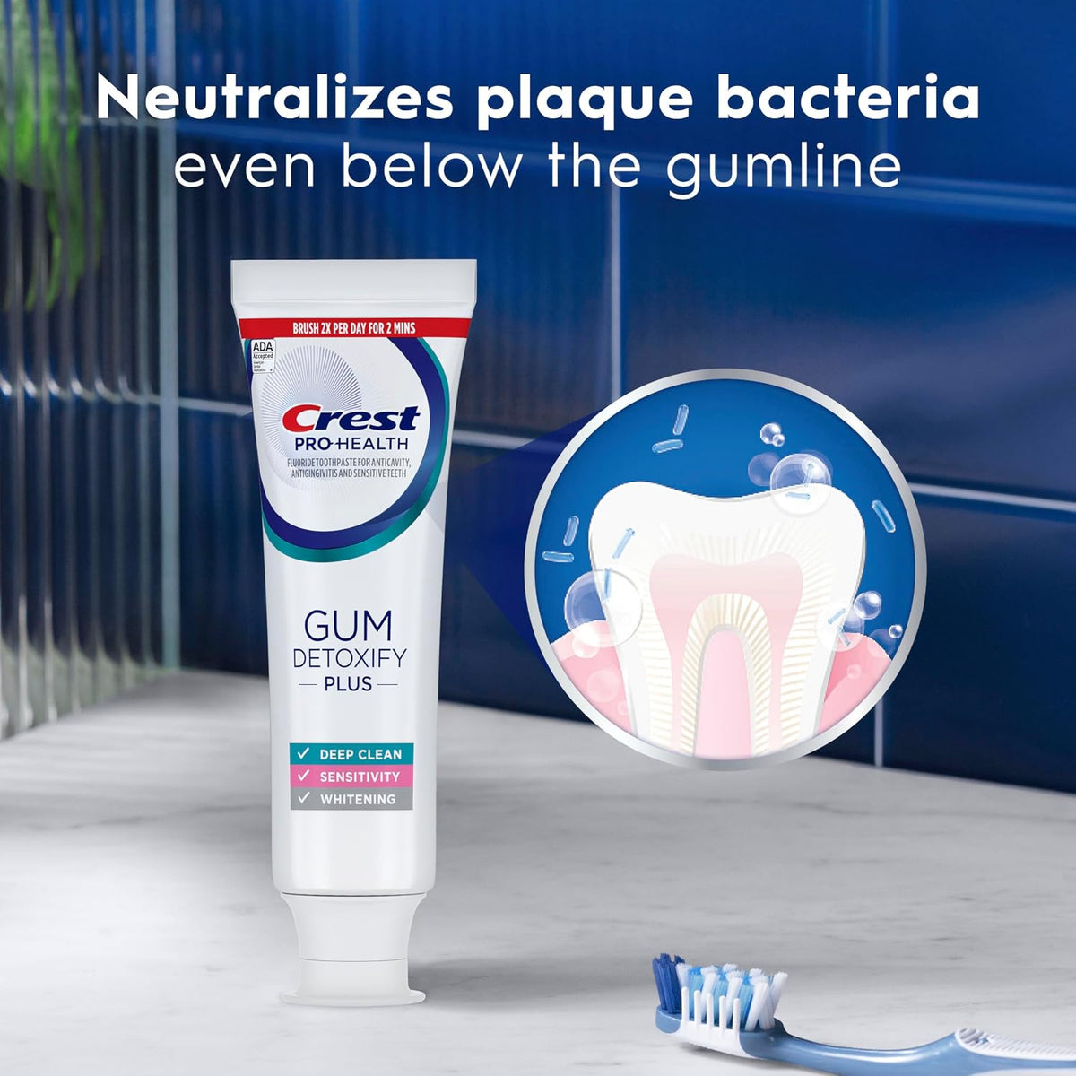 Crest Pro-Health Gum Detoxify Plus Toothpaste, 4.5 oz, Pack of 3 - view 6