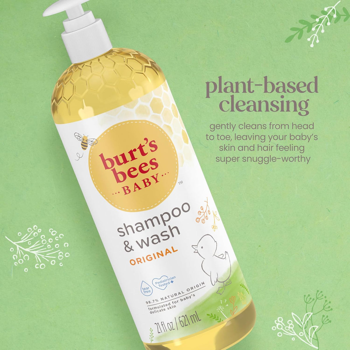 Burt's Bees Baby Shampoo & Wash Original, 21 oz - view 2