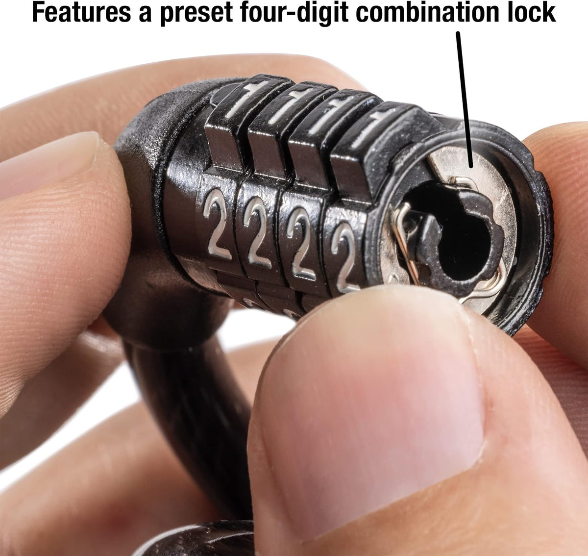 Master Lock 8143D Combination Cable Bike Lock, 4 ft - view 2