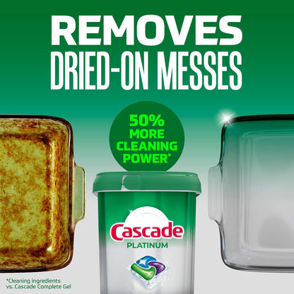 Cascade Platinum ActionPacs Dishwasher Pods, Fresh Scent, 12 Count - view 2