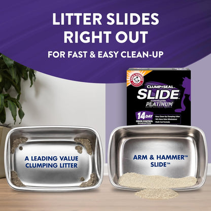 Arm & Hammer Slide Platinum Easy Clean-Up Clumping Cat Litter, 18 lb - view 3
