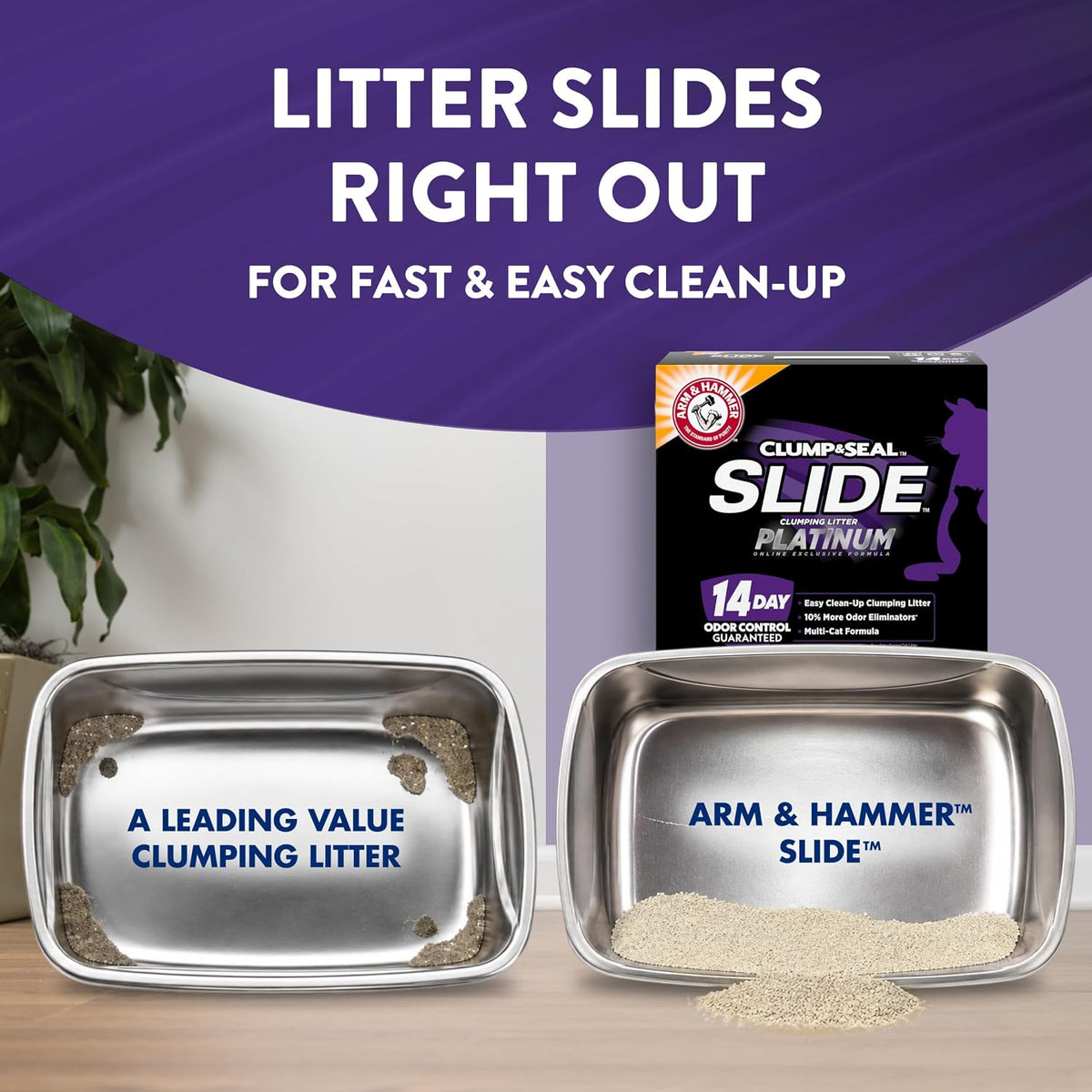 Arm & Hammer Slide Platinum Easy Clean-Up Clumping Cat Litter, 34 lb - view 5