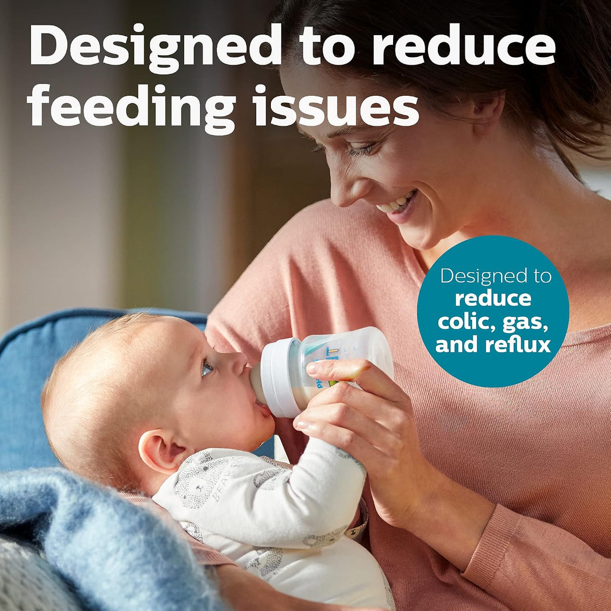 Philips Avent Anti-Colic Baby Bottles with AirFree Vent, 4 oz, Pack of 4 — alternate product view