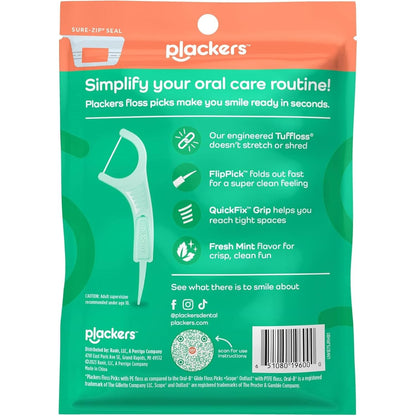 Plackers Micro Mint Dental Flossers, 90 Count - view 6