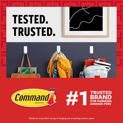 Command X-Large Picture Hanging Strips - 8 Pairs, White - view 2