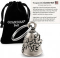 Guardian Bell Good Luck Bell with Keyring and Black Velvet Gift Bag