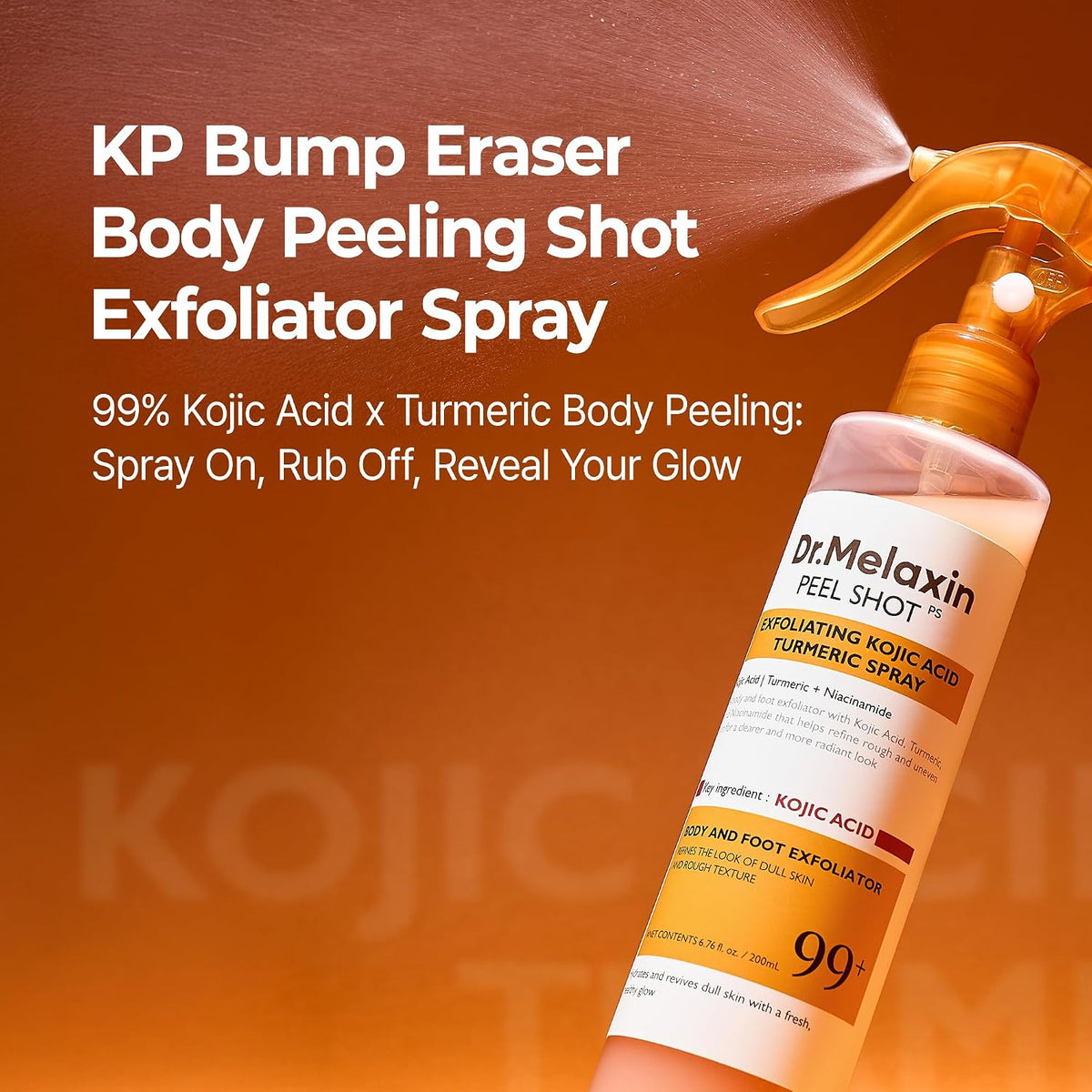 Dr.Melaxin Body Keratin Care Kojic Acid Turmeric Spray, 200 ml — alternate product view