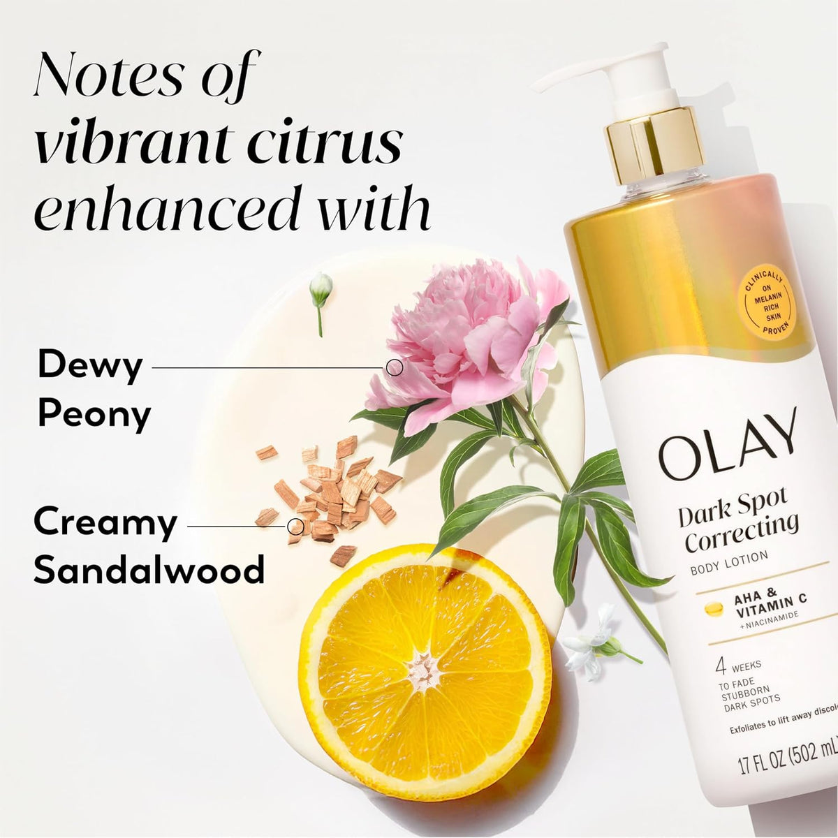 Olay Tone Enhancing Body Lotion with AHA Serum, 17 fl oz - view 5