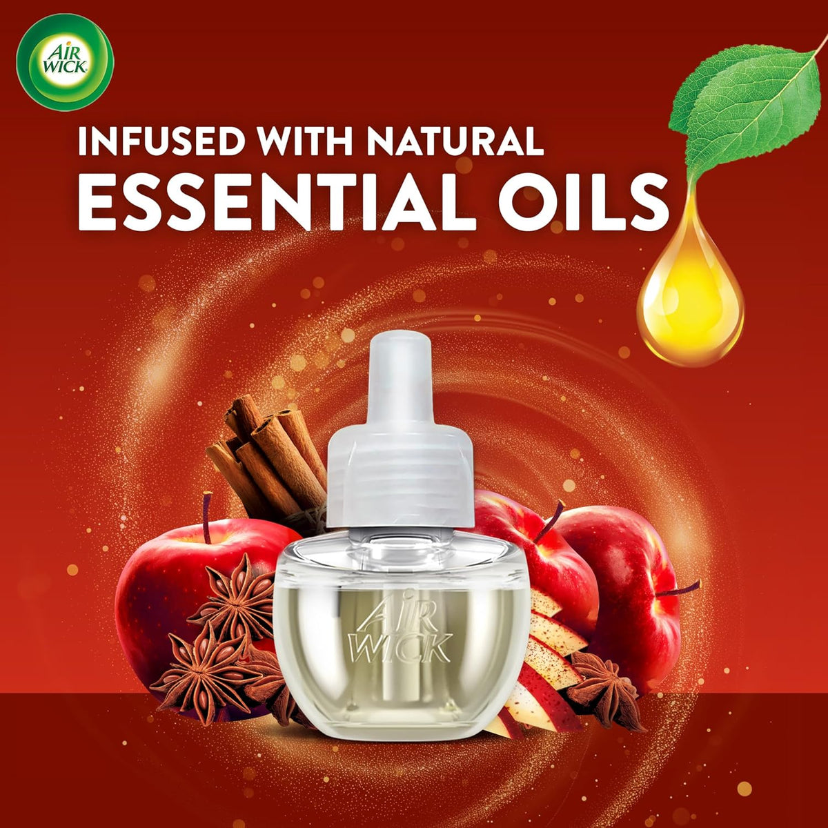 Air Wick Scented Oil Refills Apple Cinnamon Medley 5 x 0.67 fl oz - view 3