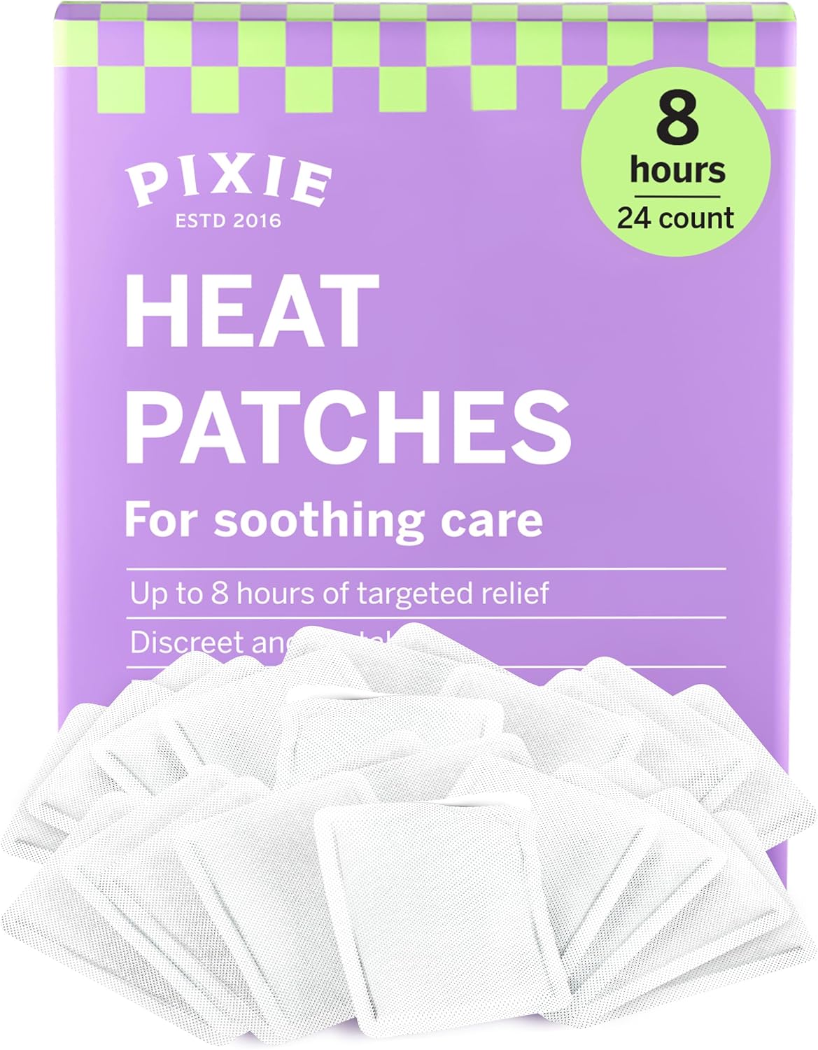 Pixie Disposable Heat Patches Air-Activated Body Warmers 24 Count