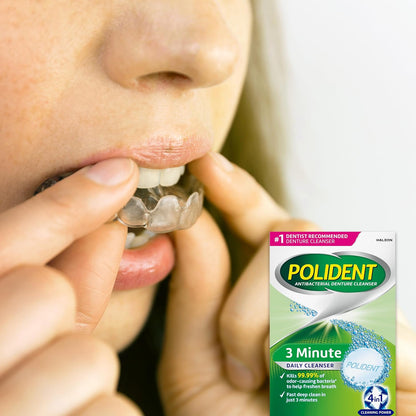Polident 3 Minute Triple Mint Denture Cleanser Tablets, 120 Count - view 6