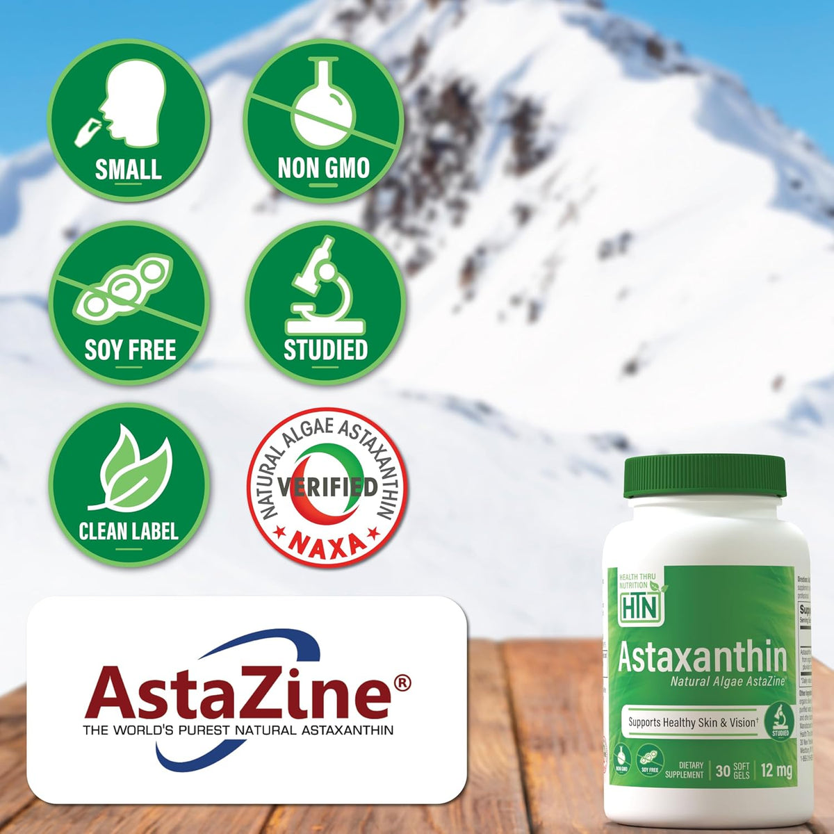 Health Thru Nutrition Astaxanthin Triple Strength 12 mg 30 Softgels - view 3
