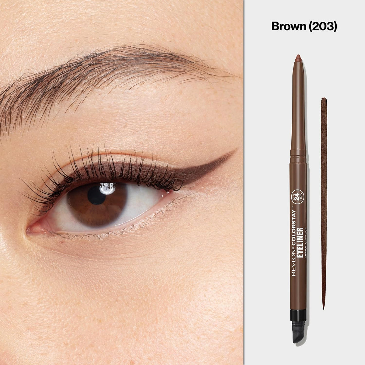 Revlon ColorStay Waterproof Eyeliner Pencil, 203 Brown, 0.01 oz - view 2