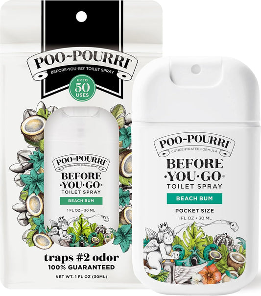 Poo-Pourri Before-You-Go Pocket Toilet Spray, Beach Bum, 1 fl oz (30 ml)