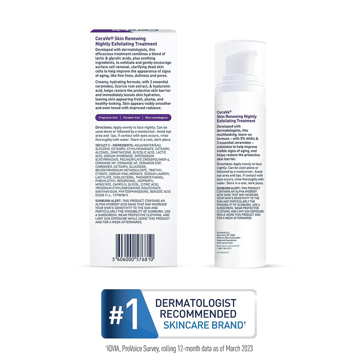 CeraVe Nightly Exfoliating Serum with Glycolic Acid 1.7 oz - view 5