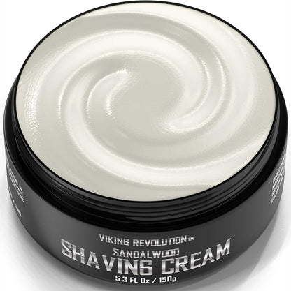 Viking Revolution Shaving Cream for Men, Sandalwood, 5.3 oz - view 5