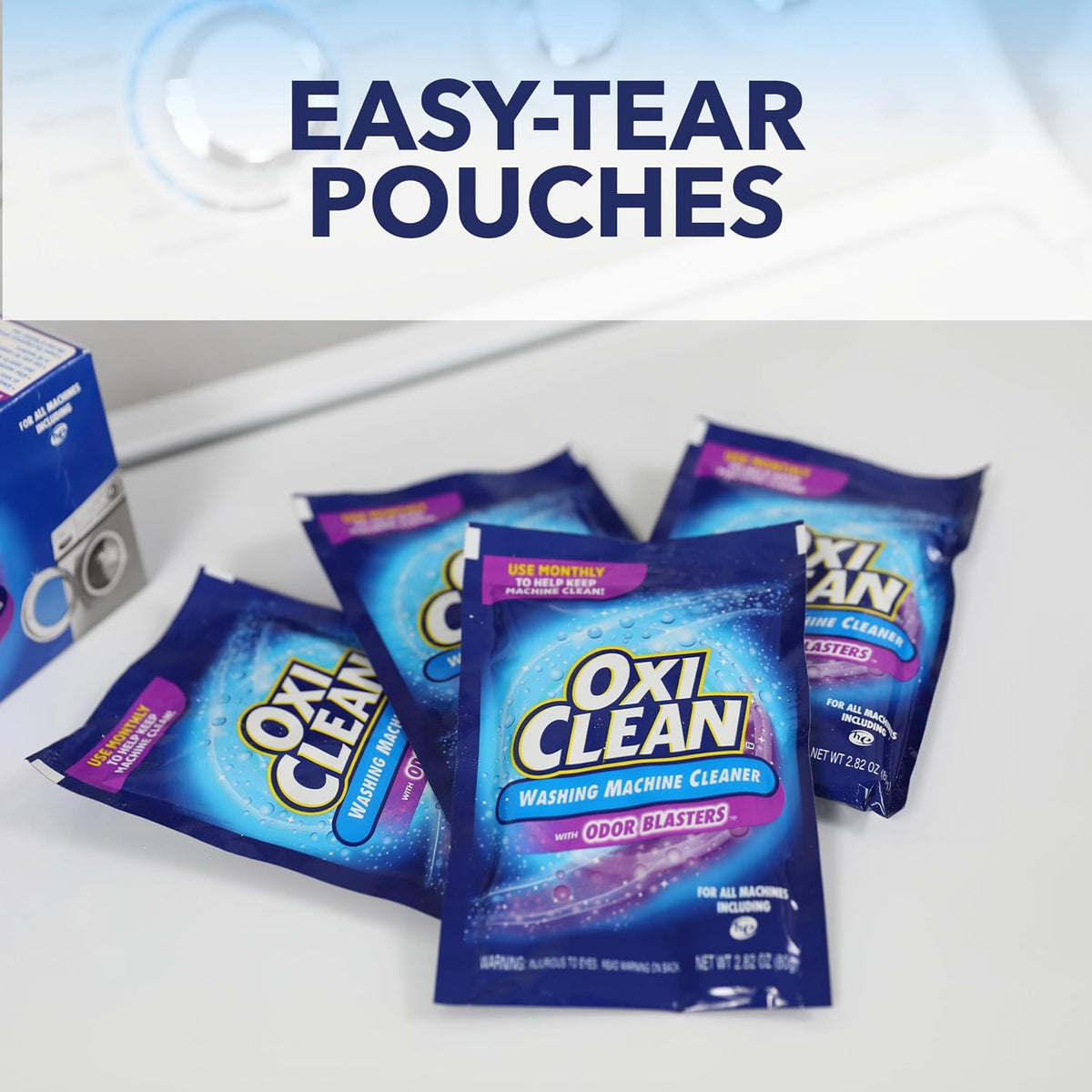OxiClean Washing Machine Cleaner with Odor Blasters, 4 Count - view 3