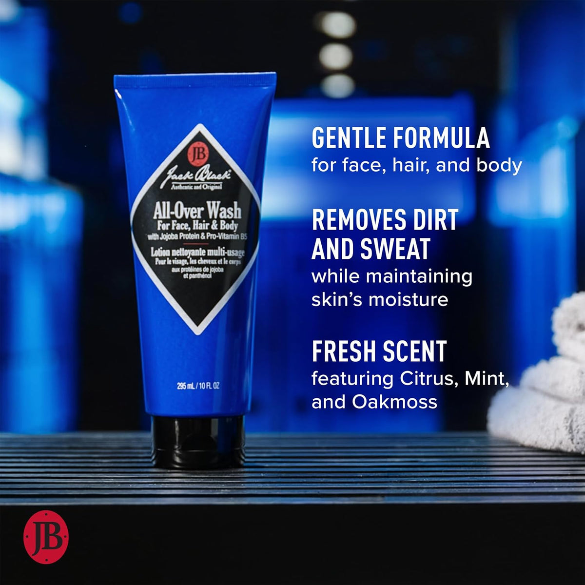 Jack Black All Over Wash Face, Body & Hair Cleanser, 10 Fl Oz (300 ml) - view 3
