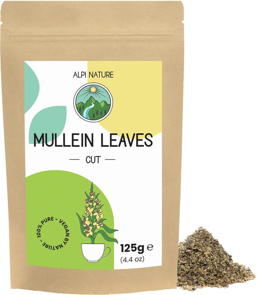 Alpi Nature Mullein Tea, Dried Cut Leaves, 125 g