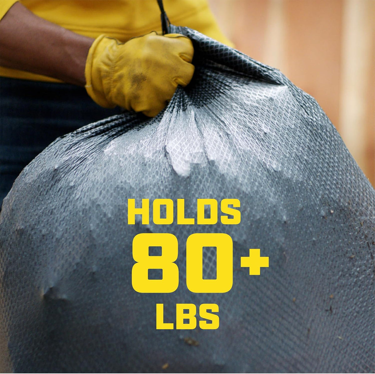 Glad ForceFlex Large 30 Gallon Black Bin Bags, Unscented, 50 Count - view 5
