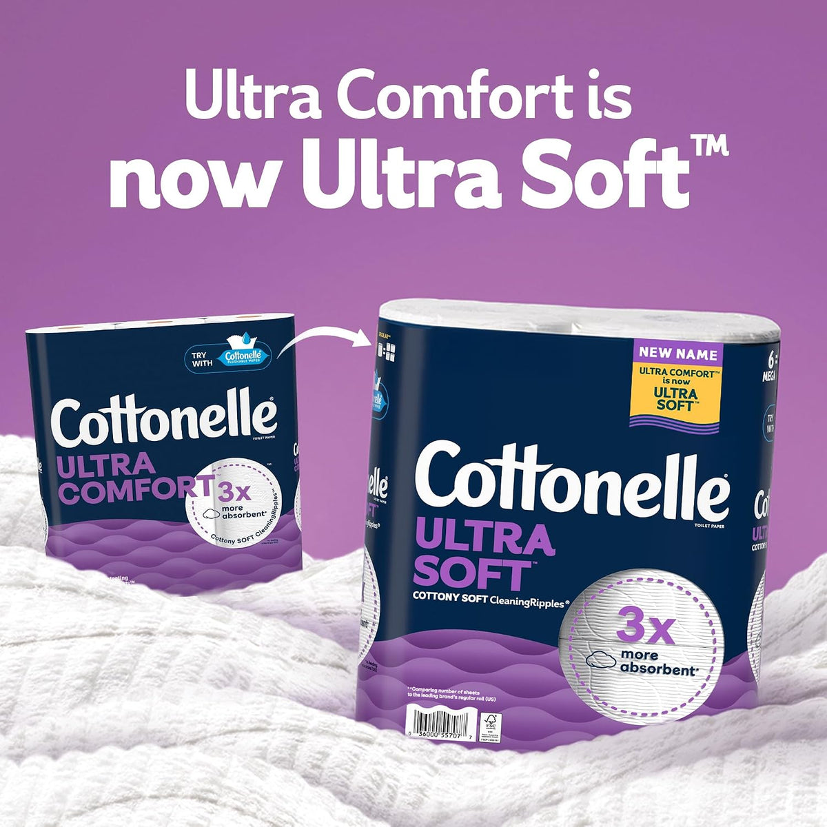 Cottonelle Ultra Soft Toilet Paper, 9 Mega Rolls — alternate product view