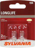 SYLVANIA 194 Long Life Miniature Bulb, Pack of 2