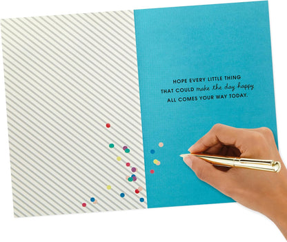 Hallmark Birthday Card with Envelope, Birthday Confetti - view 5