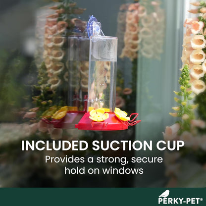 Perky-Pet Window Mount Hummingbird Feeder, 8 oz Nectar - view 5