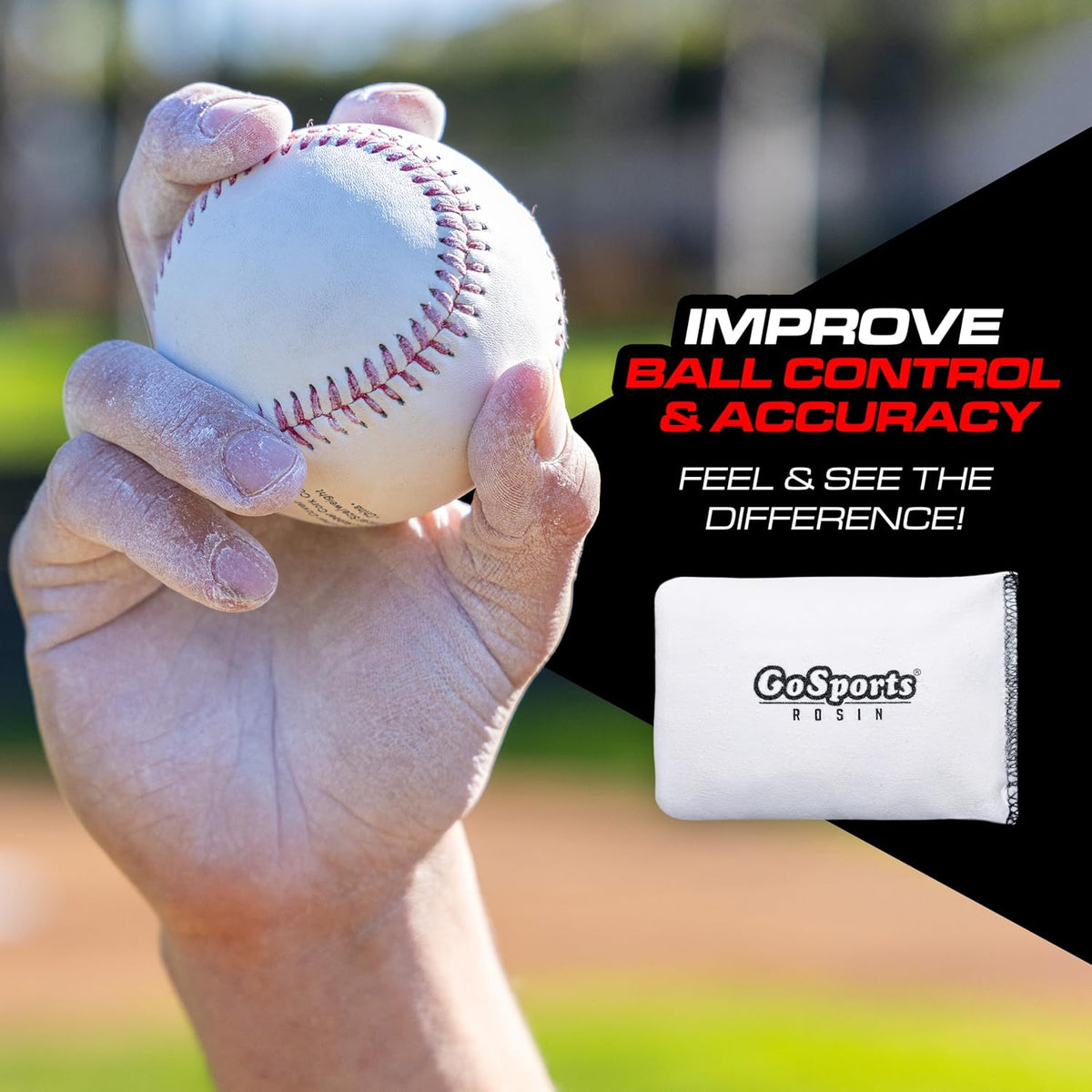 GoSports Rosin Bag, Dry Grip Powder, Resealable Bag Included - view 3