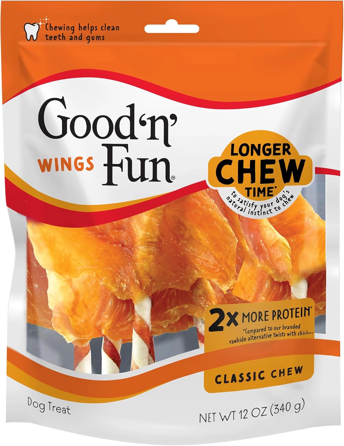 Good 'n' Fun Triple Flavor Wings Dog Chews, 12 oz — product view