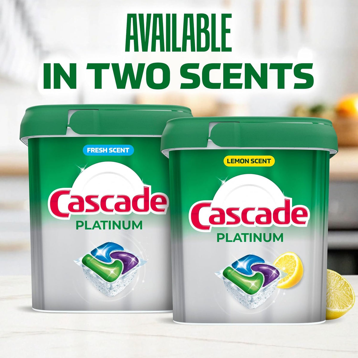 Cascade Platinum ActionPacs Dishwasher Pods, Fresh Scent, 12 Count - view 5