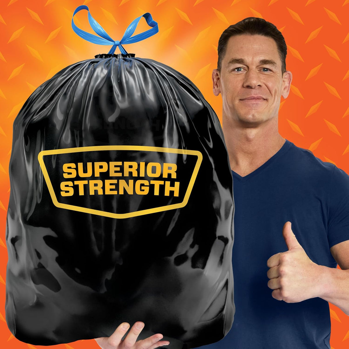 Hefty Strong 30 Gallon Black Bin Bags, Drawstring, Unscented, 56 Count - view 3