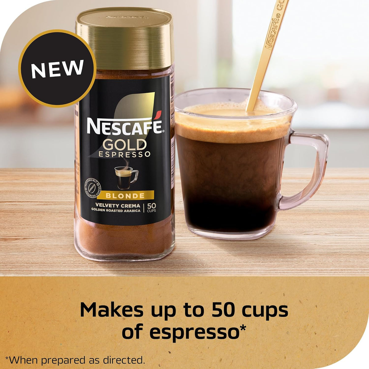 Nescafé Gold Espresso Blonde Instant Coffee, 3.5 oz Jar — alternate product view
