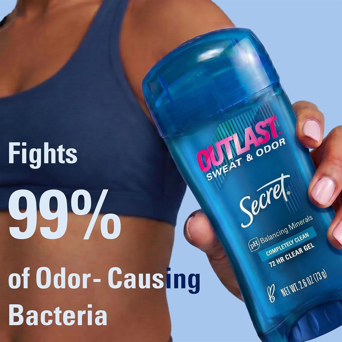 Secret Outlast Antiperspirant Deodorant for Women, Clear Gel, 2.6 oz, Pack of 2 - view 3