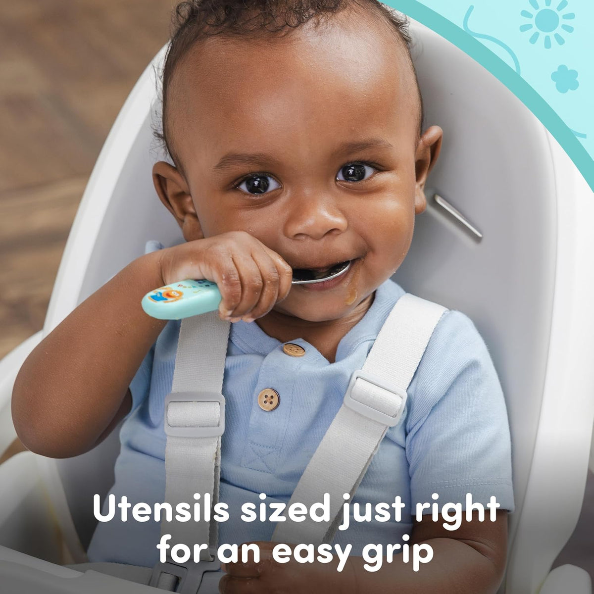 NUK Ms. Rachel Toddler Tableware Set with Plate, Bowl, Fork and Spoon - view 5